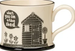 What Goes On In The Shed Mug By Moorland Pottery