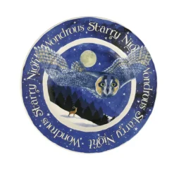 Winter Animals Winter Owls 8 1/2 Inch Plate