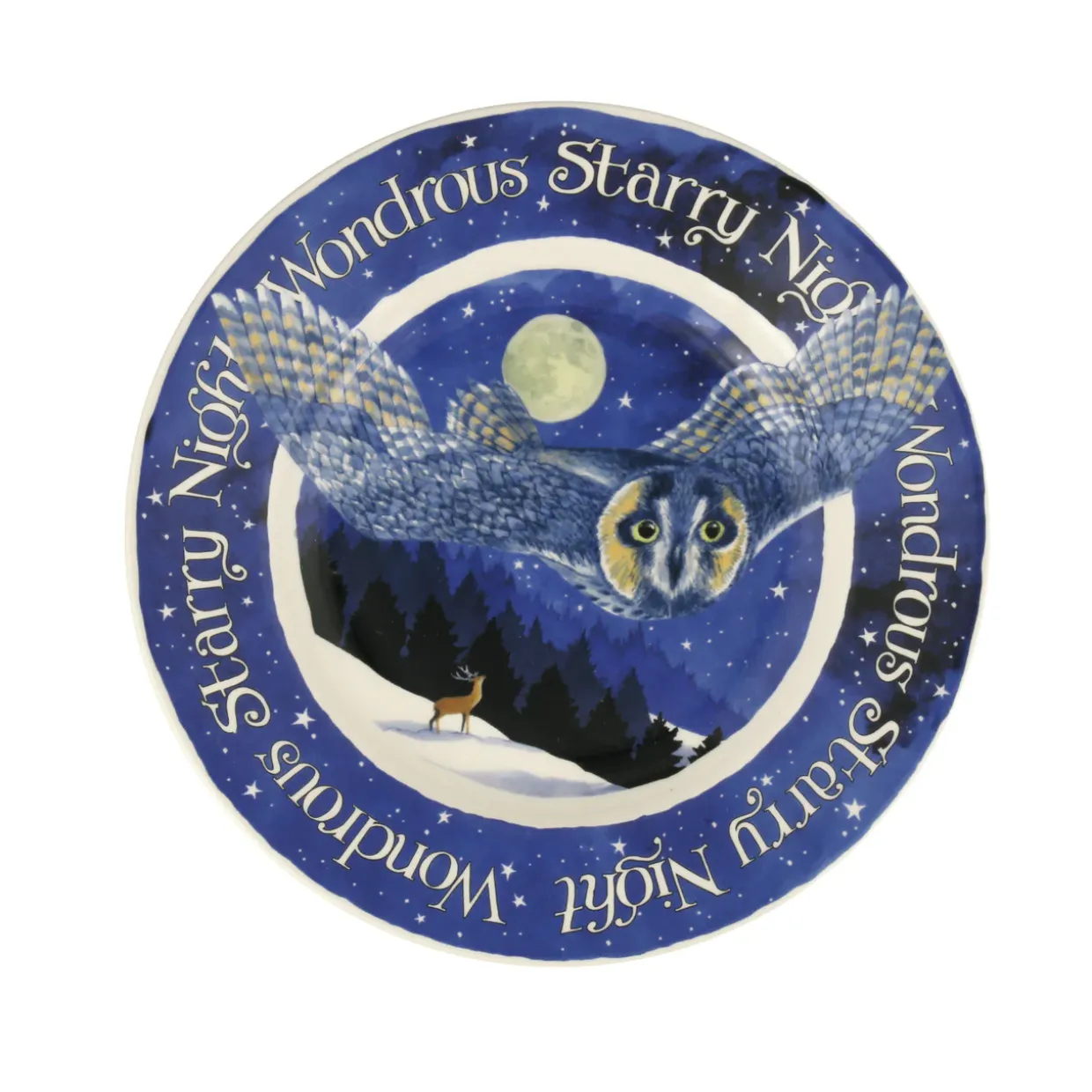Winter Animals Winter Owls 8 1/2 Inch Plate