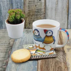 Woolly Puffins Ii Bone China Mug (Boxed)