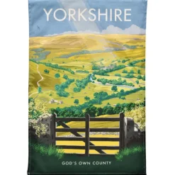 Yorkshire God's Own County Tea Towel